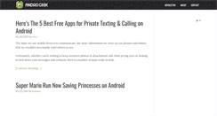Desktop Screenshot of androgeek.com